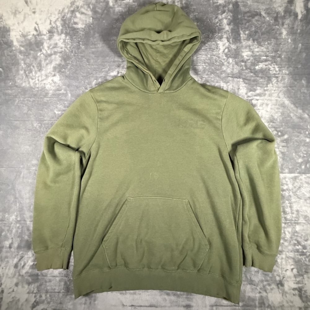 Lifted Research Group Hoodie Men's XL Olive Green Military Style Thrashed Faded